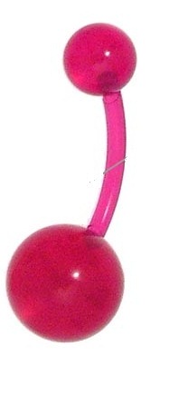 Piercing Bananabell 1.6 x 10 mm sfere da 5/8 mm Colore Violet Fluò